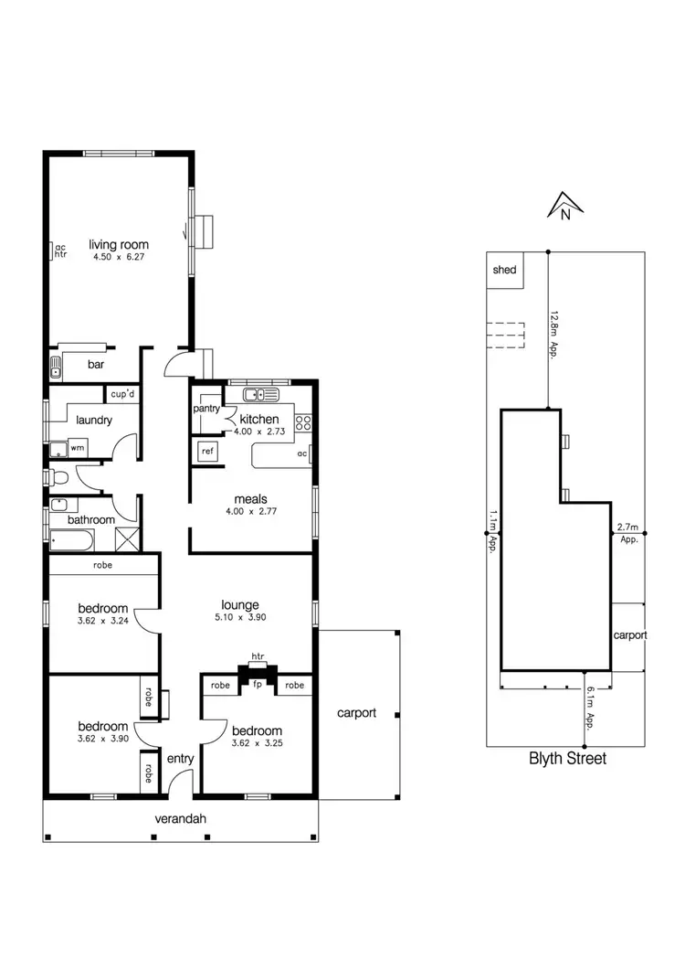 Floorplan of Homely house listing, 13 Blyth Street, Altona VIC 3018