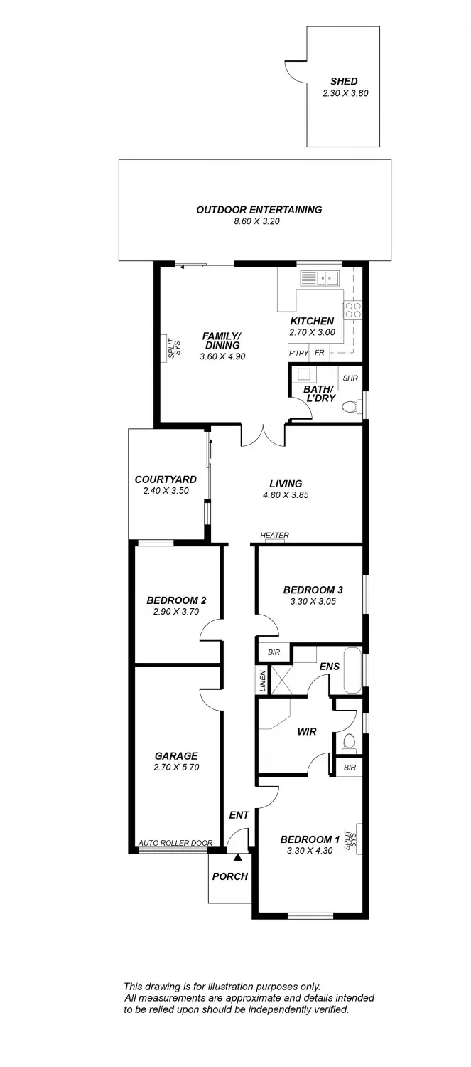 Floorplan of Homely house listing, 10a Chitral Tce, South Plympton SA 5038