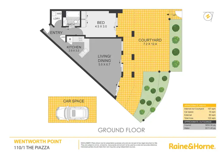 Floorplan of Homely apartment listing, 110/1 The Piazza, Wentworth Point NSW 2127