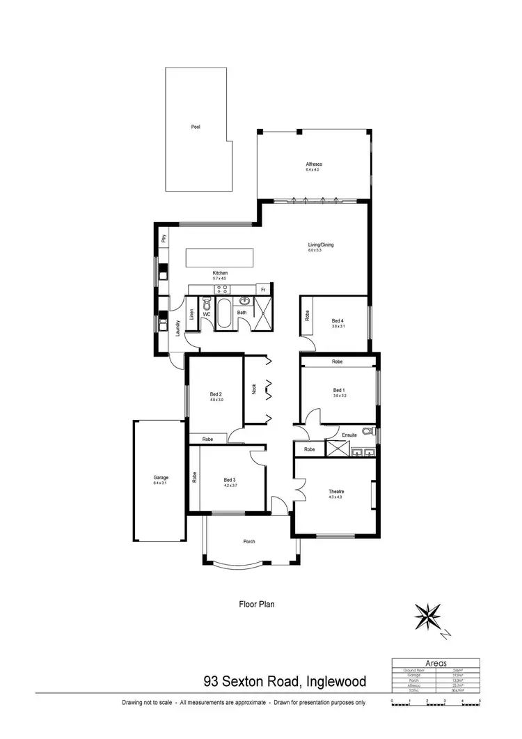 Floorplan of Homely house listing, 93 Sexton Road, Inglewood WA 6052