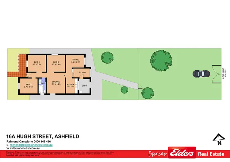 Floorplan of Homely house listing, 16a Hugh Street, Ashfield NSW 2131