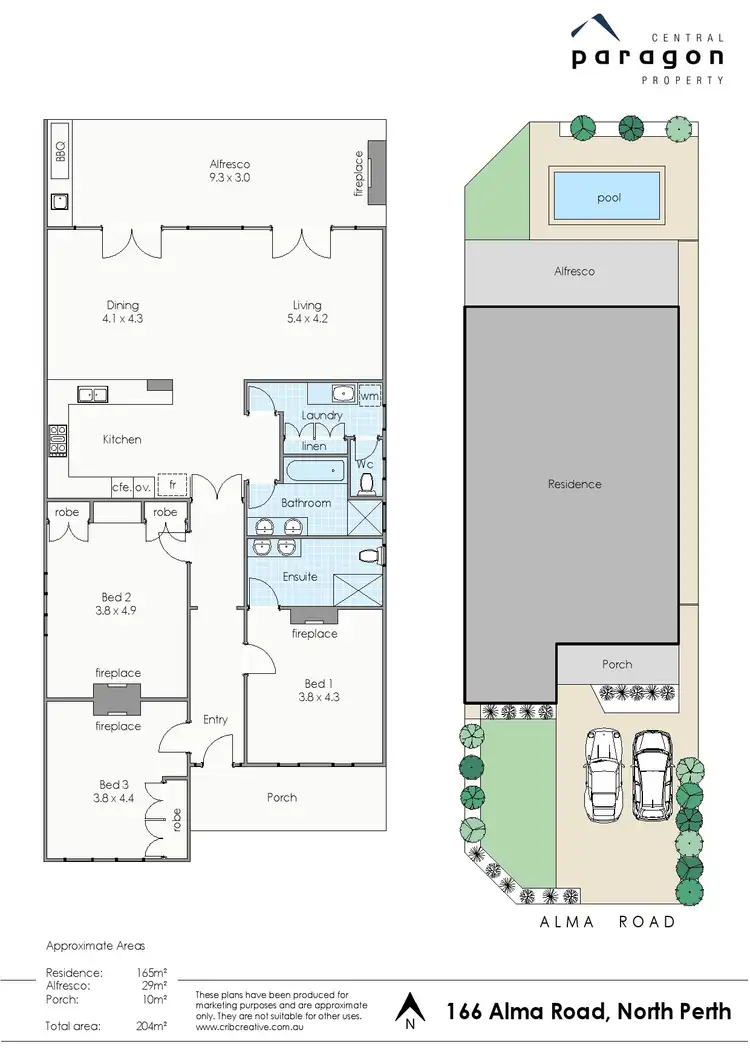 Floorplan of Homely house listing, 166 Alma Road, North Perth WA 6006
