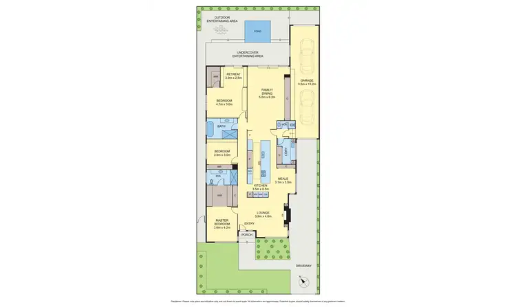 Floorplan of Homely house listing, 23 Simmons Drive, Seaholme VIC 3018