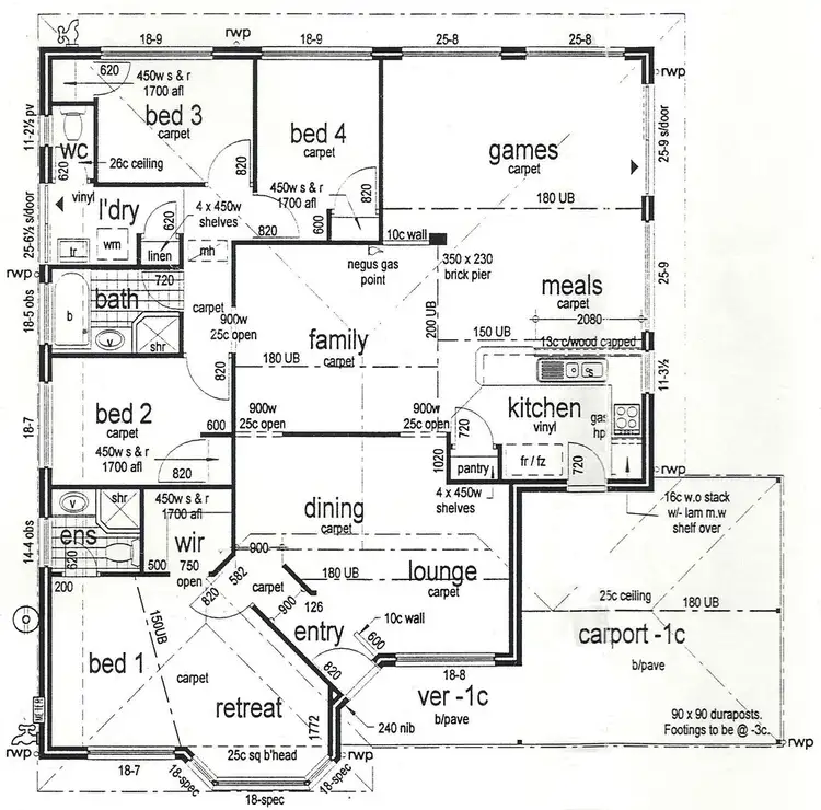 Floorplan of Homely house listing, 51 Wanaping Road, Kenwick WA 6107