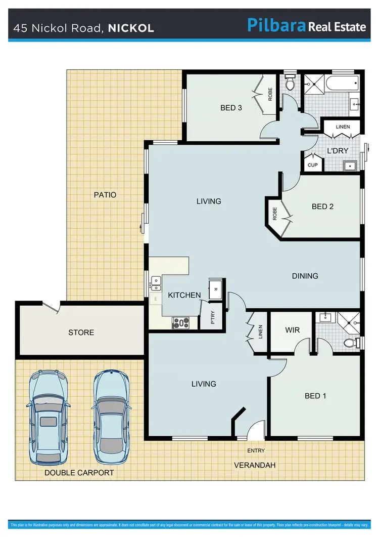 Floorplan of Homely house listing, 45 Nickol Road, Nickol WA 6714