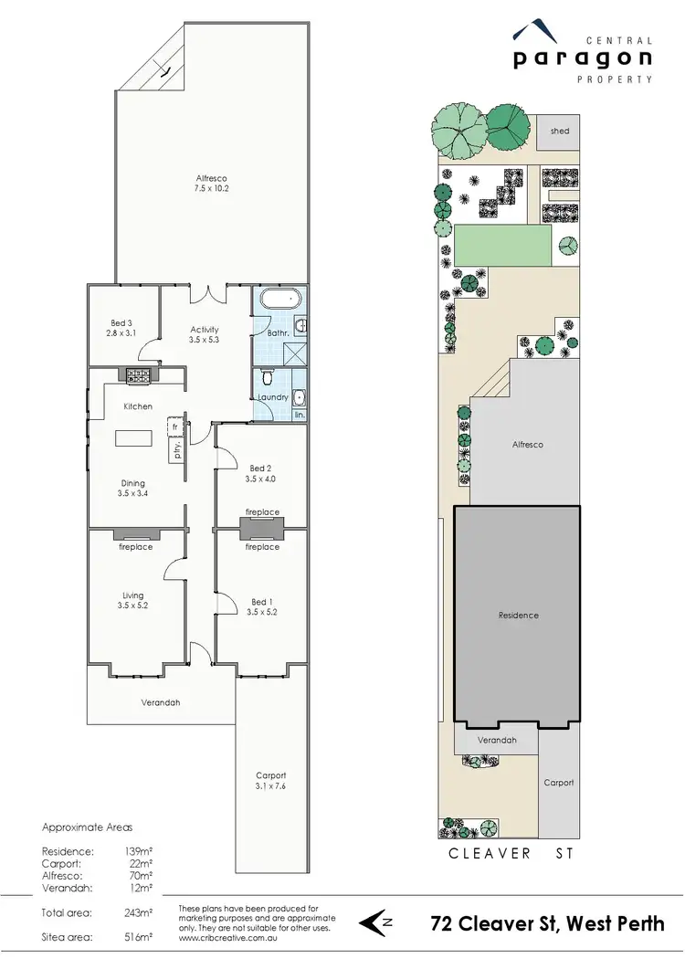 Floorplan of Homely house listing, 72 Cleaver Street, West Perth WA 6005