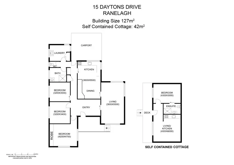 Floorplan of Homely house listing, 15 Daytons Drive, Ranelagh TAS 7109