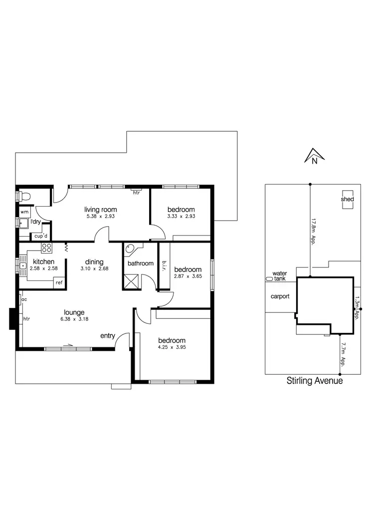 Floorplan of Homely house listing, 17 Stirling Avenue, Seaholme VIC 3018