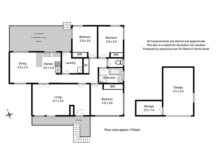 Floorplan of Homely house listing, 57 Sirius Street, Howrah TAS 7018