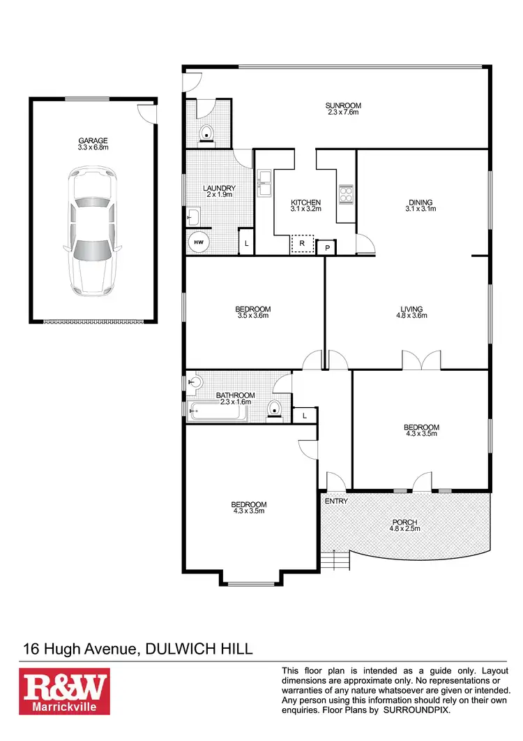 Floorplan of Homely house listing, 16 Hugh Avenue, Dulwich Hill NSW 2203