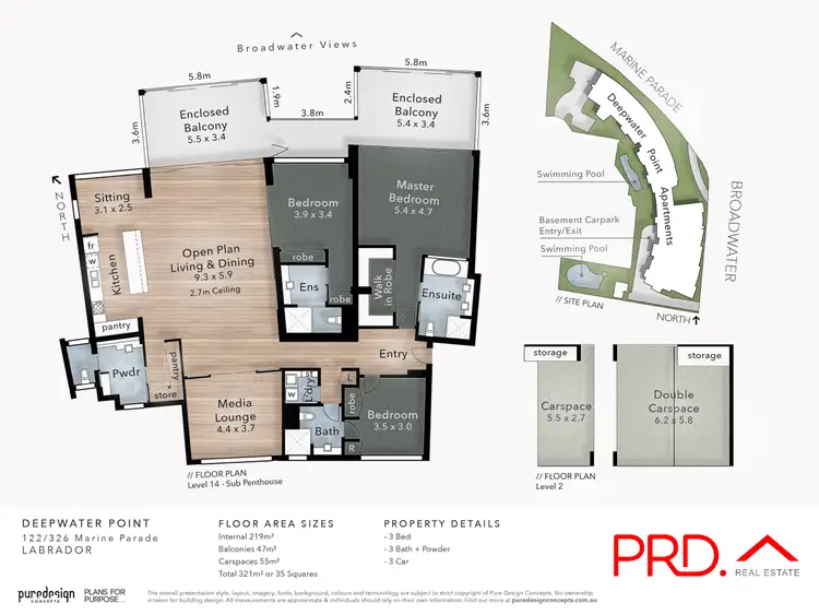 Floorplan of Homely apartment listing, 122/326 Marine Parade, Labrador QLD 4215