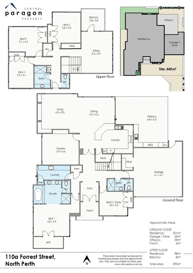 Floorplan of Homely house listing, 110A Forrest Street, North Perth WA 6006