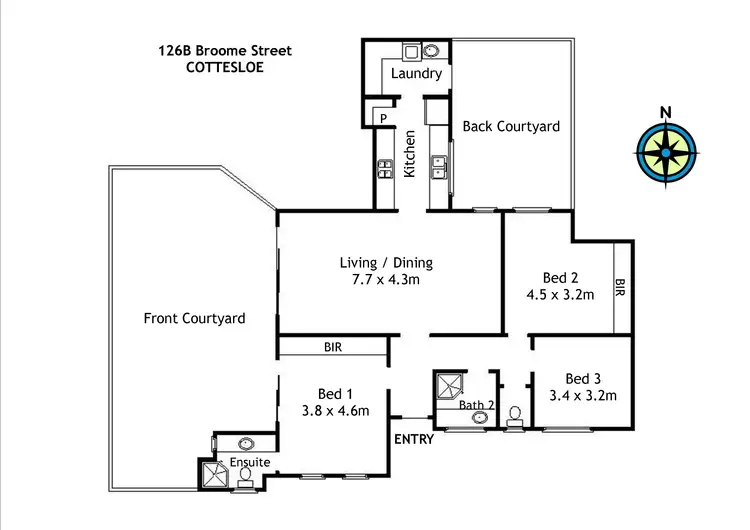 Floorplan of Homely house listing, 126B Broome Street, Cottesloe WA 6011