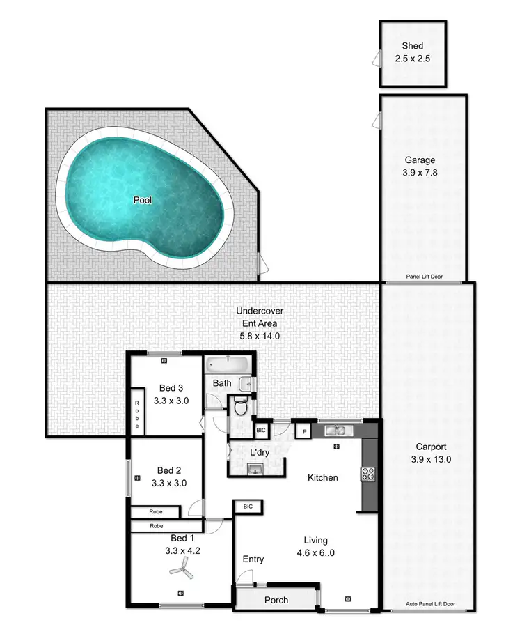 Floorplan of Homely house listing, 13 Holt Street, Northfield SA 5085