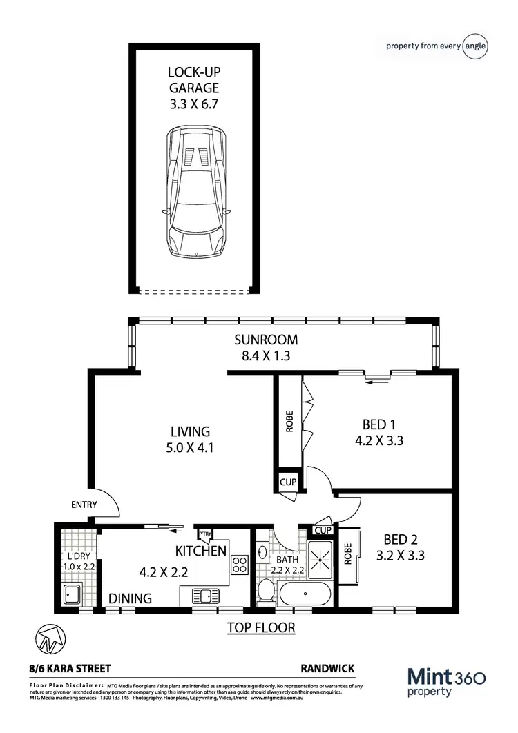 Floorplan of Homely apartment listing, 8/6 Kara Street, Randwick NSW 2031
