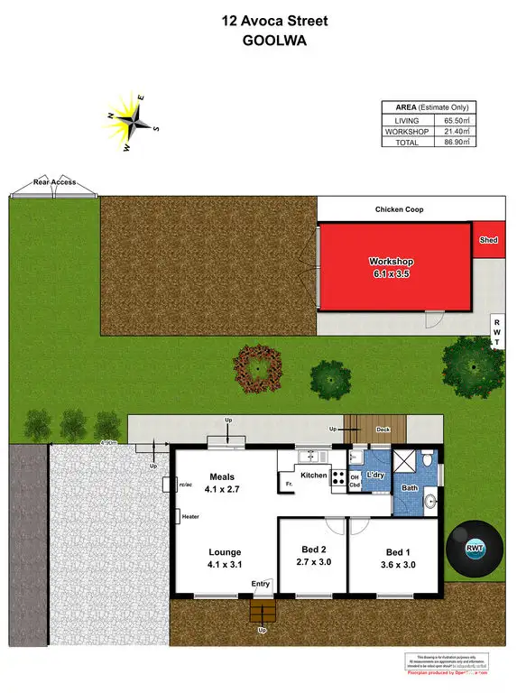 Floorplan of Homely house listing, 12 Avoca Street, Goolwa SA 5214