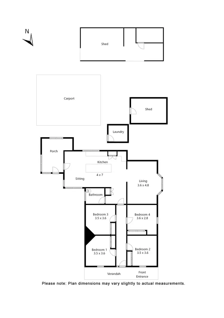 Floorplan of Homely house listing, 185 Old Western Highway, Gordon VIC 3345
