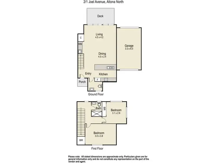 Floorplan of Homely townhouse listing, 2/1 Joel Avenue, Altona North VIC 3025