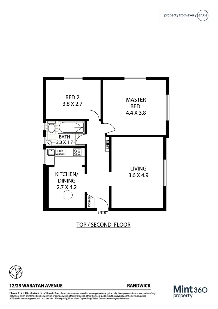 Floorplan of Homely unit listing, 12/23 Waratah Avenue, Randwick NSW 2031