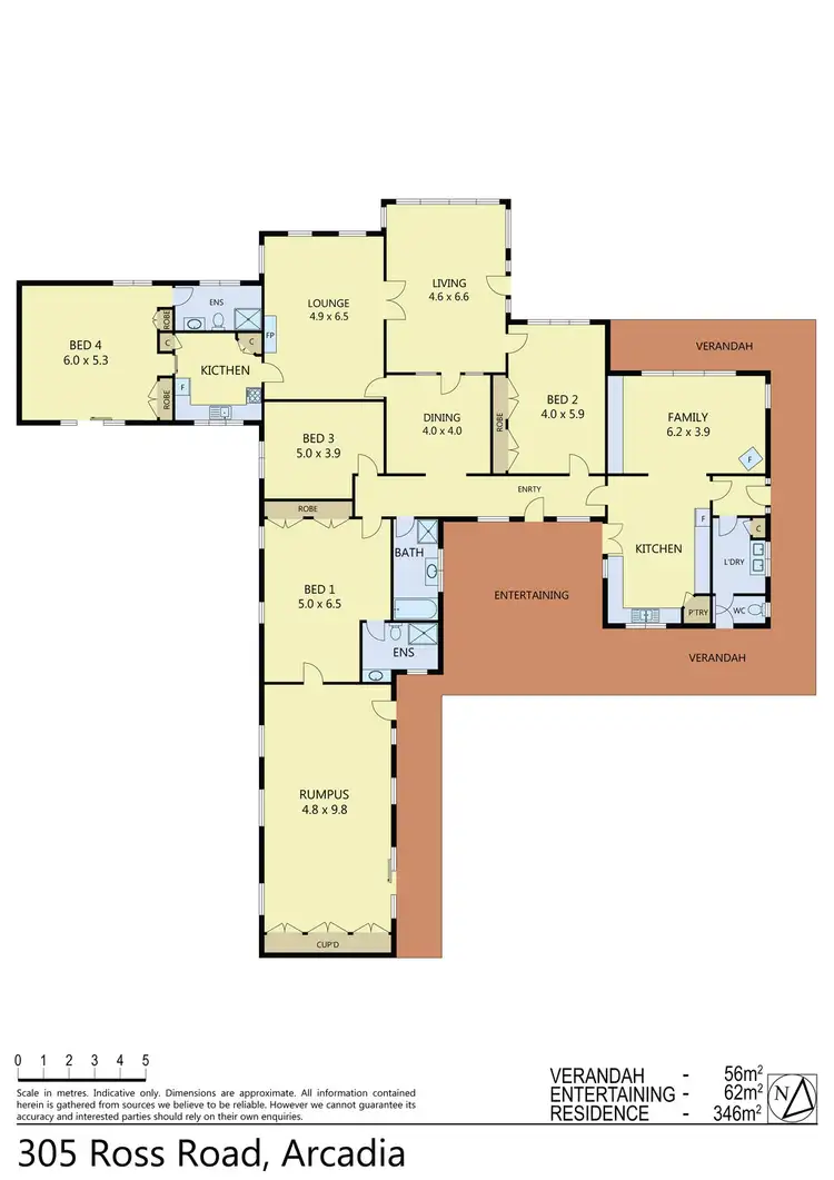 Floorplan of Homely rural property listing, 305 & 320 Ross Road, Arcadia VIC 3631