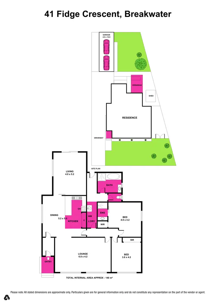 Floorplan of Homely house listing, 41 Fidge Crescent, Breakwater VIC 3219