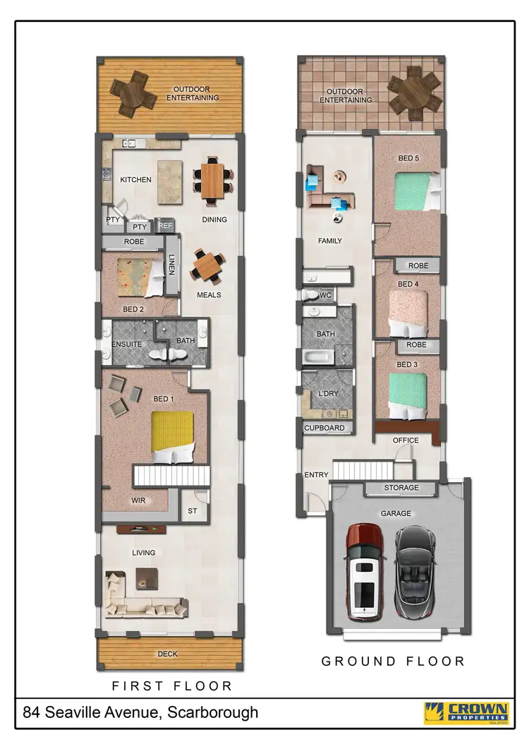 Floorplan of Homely house listing, 84 Seaville Ave, Scarborough QLD 4020