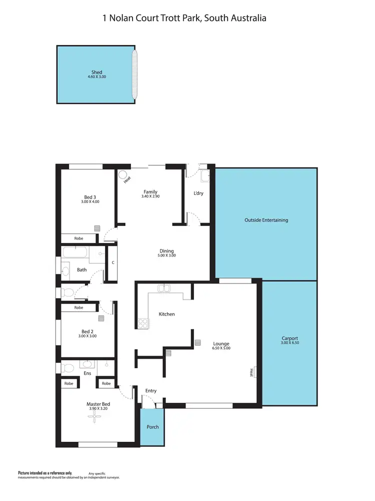 Floorplan of Homely house listing, 1 Nolan Court, Trott Park SA 5158