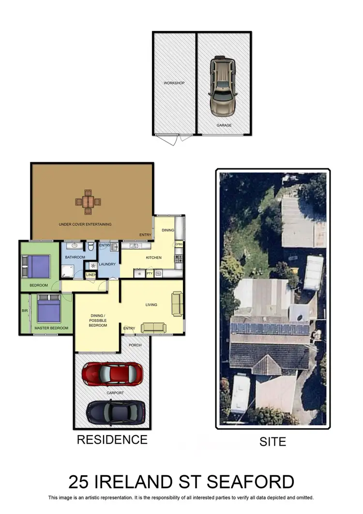 Floorplan of Homely house listing, 25 Ireland Street, Seaford VIC 3198