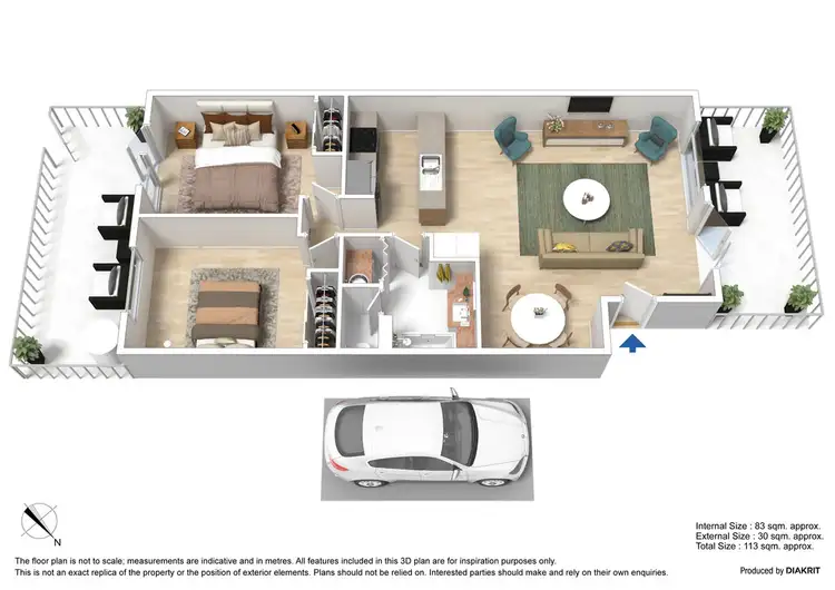 Floorplan of Homely apartment listing, 2/56 Leicester Street, Carlton VIC 3053