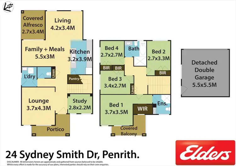 Floorplan of Homely house listing, 24 Sydney Smith Drive, Penrith NSW 2750