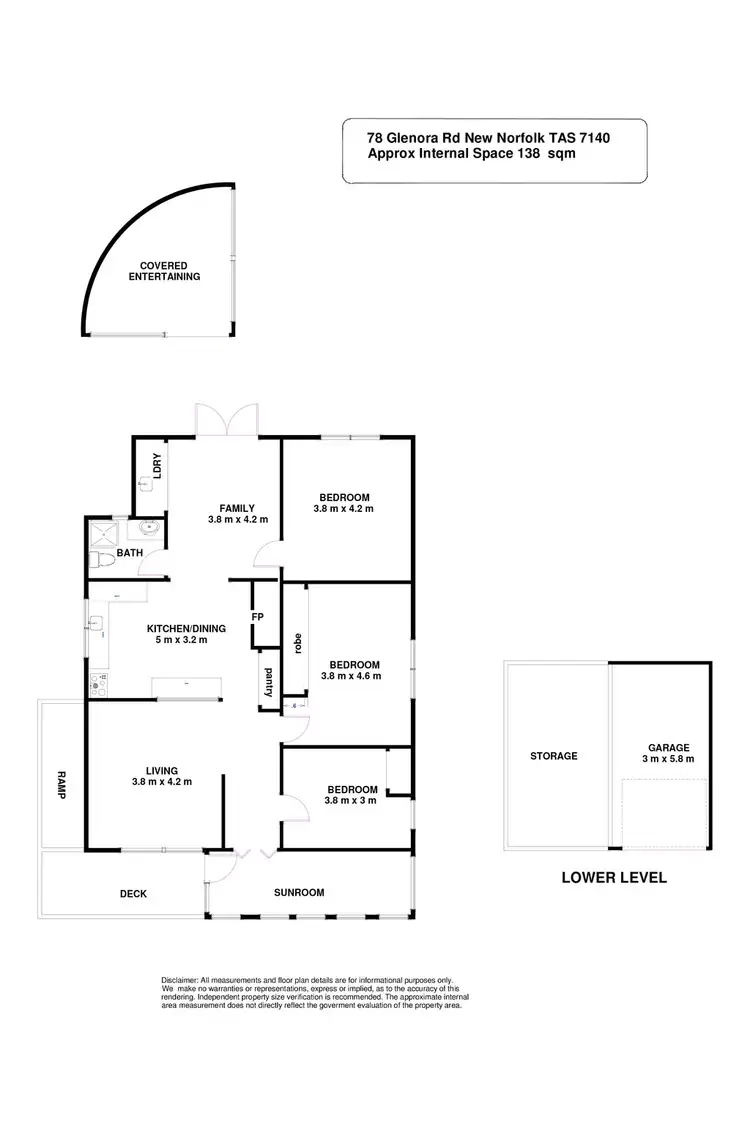 Floorplan of Homely house listing, 78 Glenora Road, New Norfolk TAS 7140