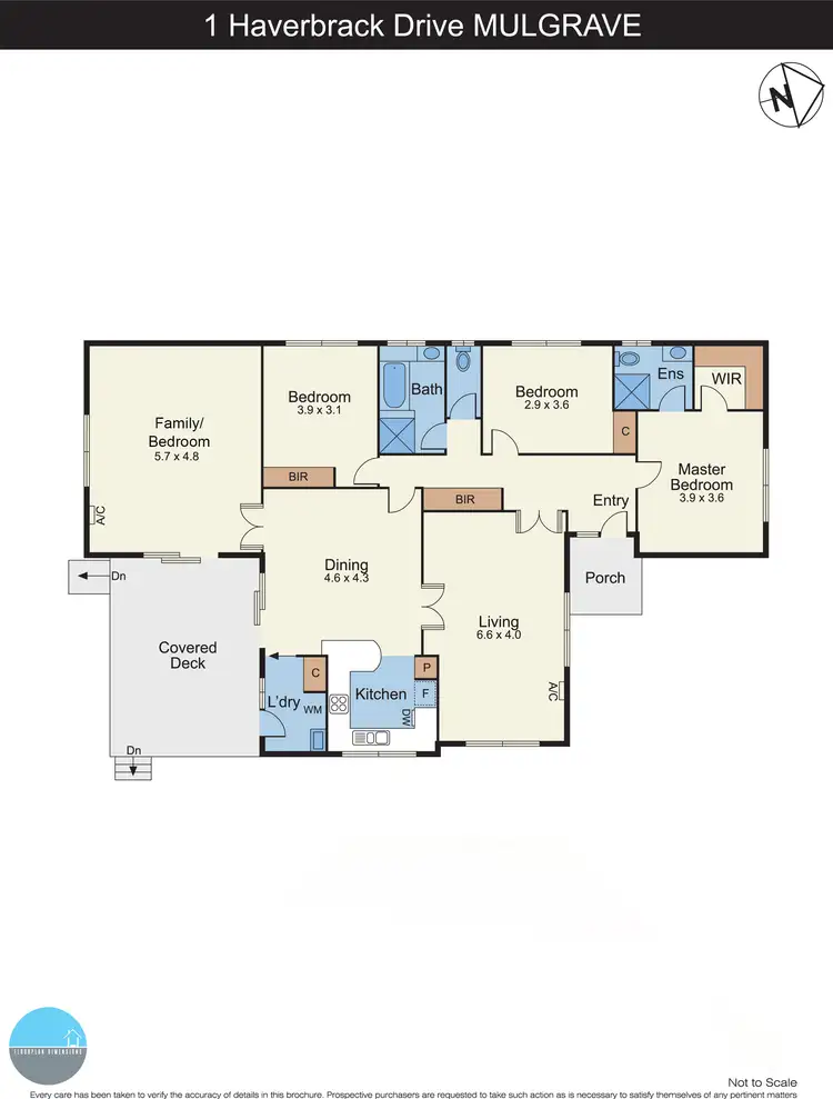 Floorplan of Homely house listing, 1 Haverbrack Drive, Mulgrave VIC 3170