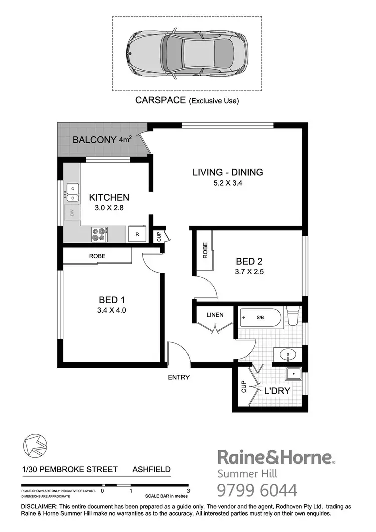 Floorplan of Homely apartment listing, 1/30 Pembroke Street, Ashfield NSW 2131