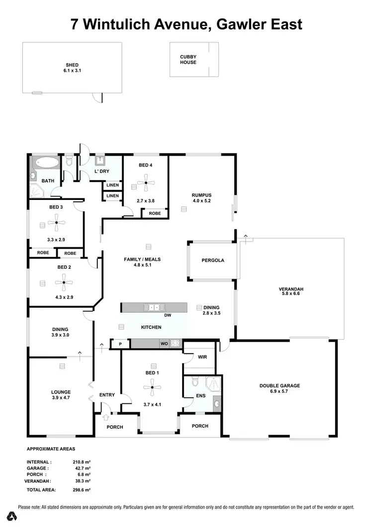 Floorplan of Homely house listing, 7 Wintulich Avenue, Gawler East SA 5118