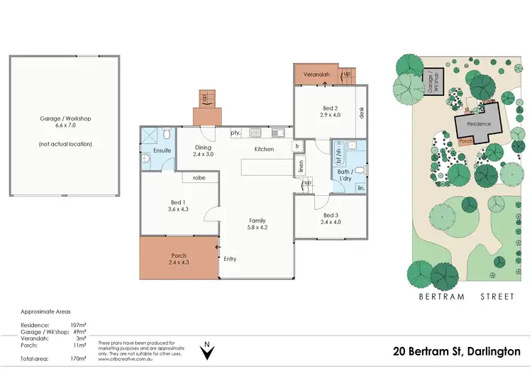 Floorplan of Homely house listing, 20 Bertram Street, Darlington WA 6070