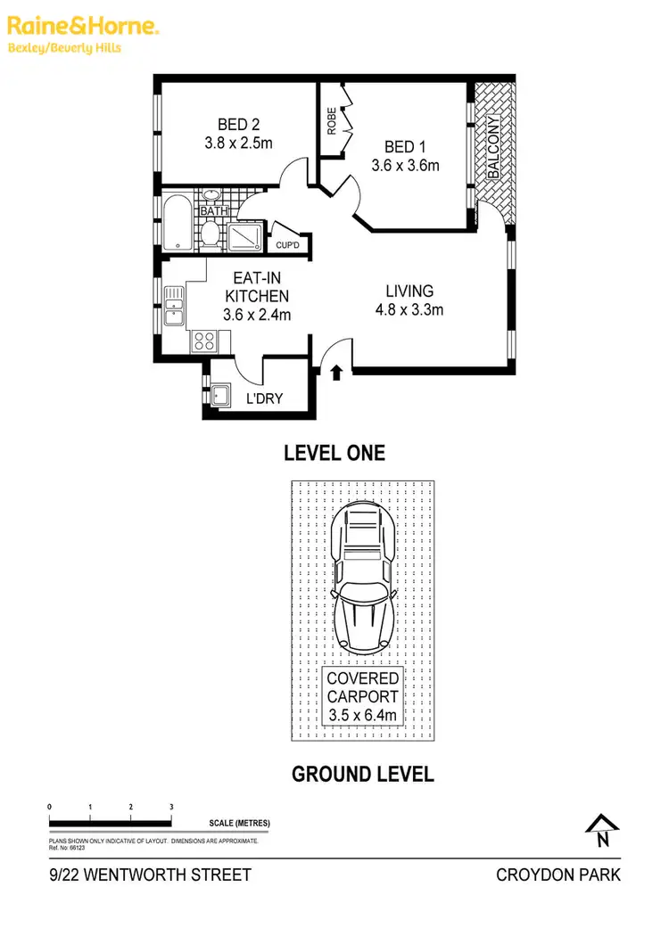 Floorplan of Homely unit listing, 9/22 Wentworth Street, Croydon Park NSW 2133