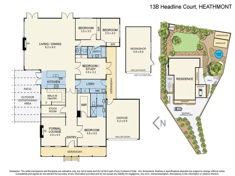 Floorplan of Homely house listing, 13B Headline Court, Heathmont VIC 3135