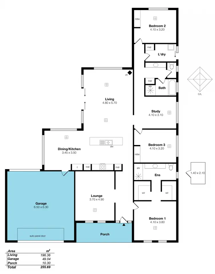 Floorplan of Homely house listing, 40 George Francis Drive, Mount Compass SA 5210