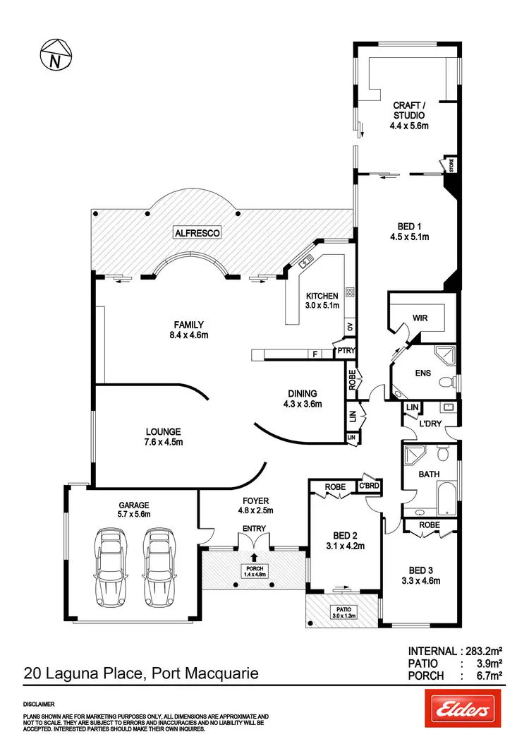 Floorplan of Homely house listing, 20 Laguna Place, Port Macquarie NSW 2444