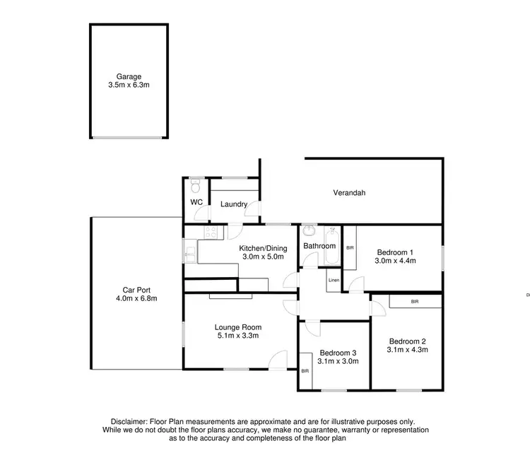 Floorplan of Homely house listing, 9 Oolna Street, Mount Gambier SA 5290