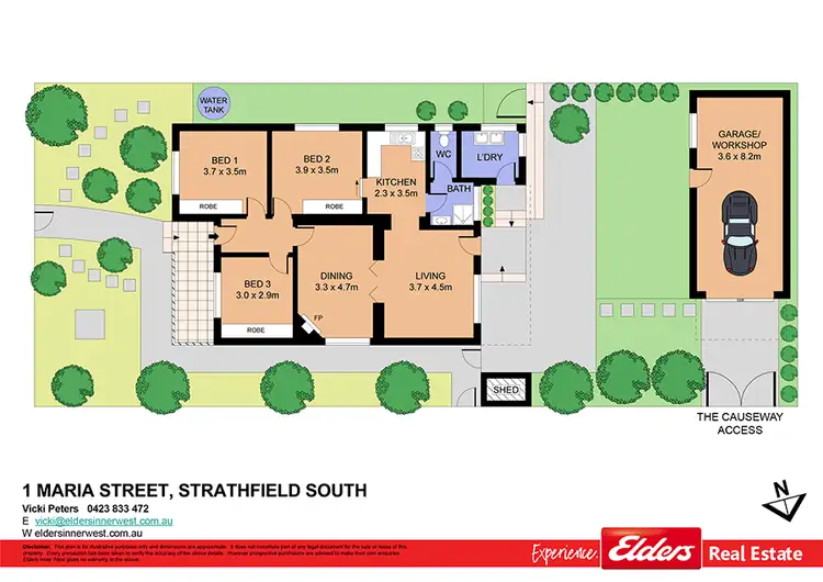 Floorplan of Homely house listing, 1 Maria Street, Strathfield South NSW 2136