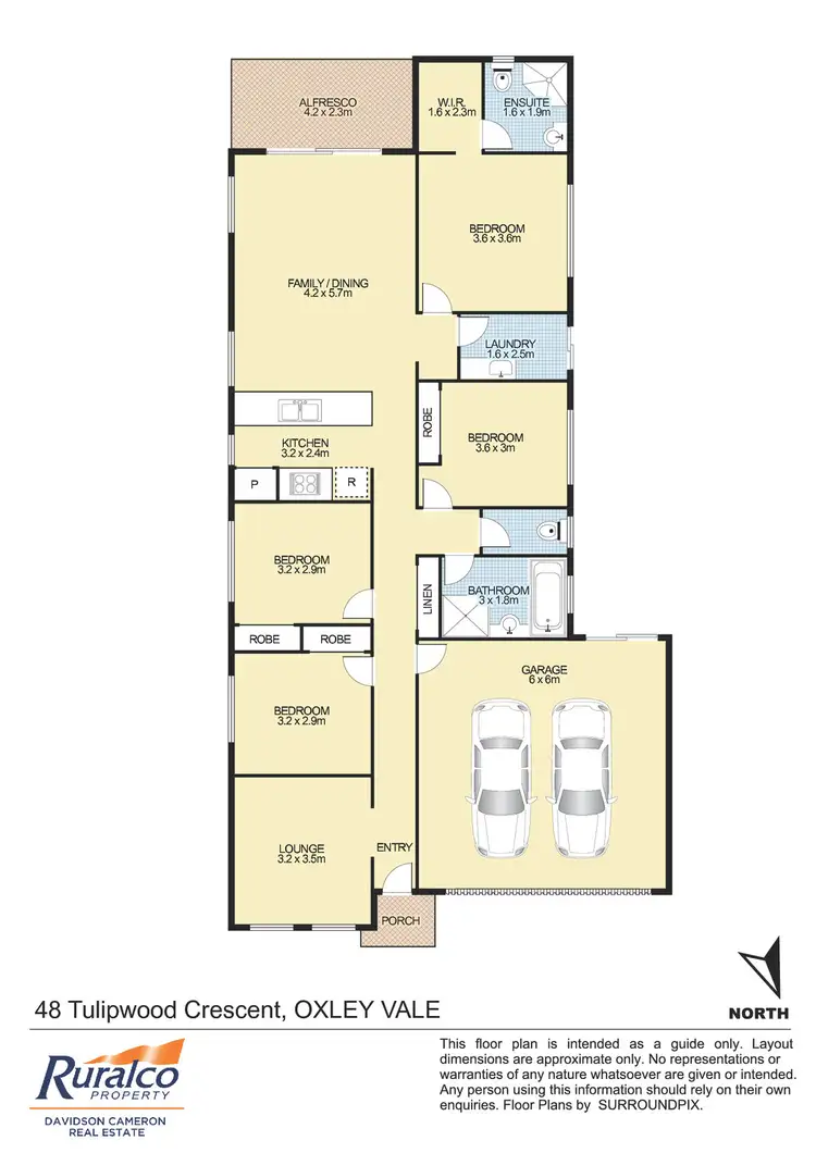 Floorplan of Homely house listing, 48 Tulipwood Crescent, Tamworth NSW 2340
