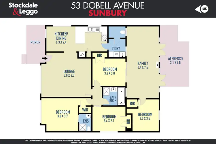 Floorplan of Homely house listing, 53 Dobell Avenue, Sunbury VIC 3429