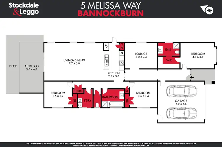 Floorplan of Homely house listing, 5 Melissa Way, Bannockburn VIC 3331