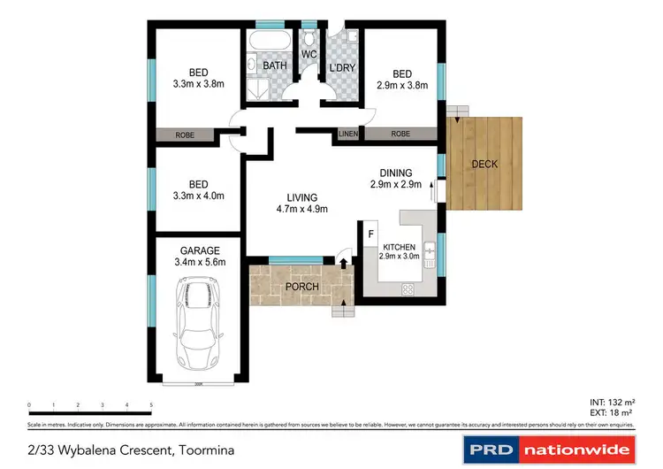 Floorplan of Homely villa listing, 2/33 Wybalena Crescent, Toormina NSW 2452