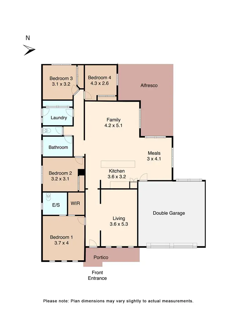 Floorplan of Homely house listing, 7 Pages Court, Mount Clear VIC 3350