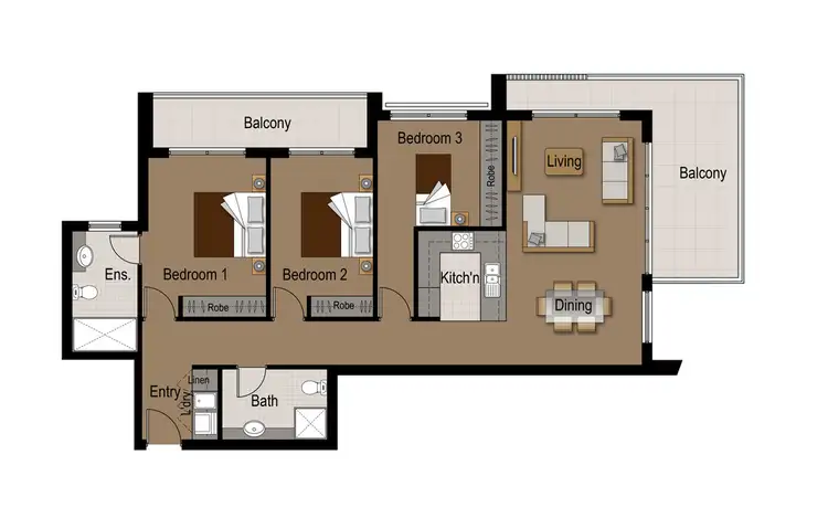 Floorplan of Homely apartment listing, 19/10-12 Lords Avenue, Asquith NSW 2077
