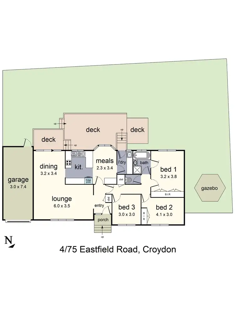Floorplan of Homely unit listing, 4/75 Eastfield Road, Croydon VIC 3136