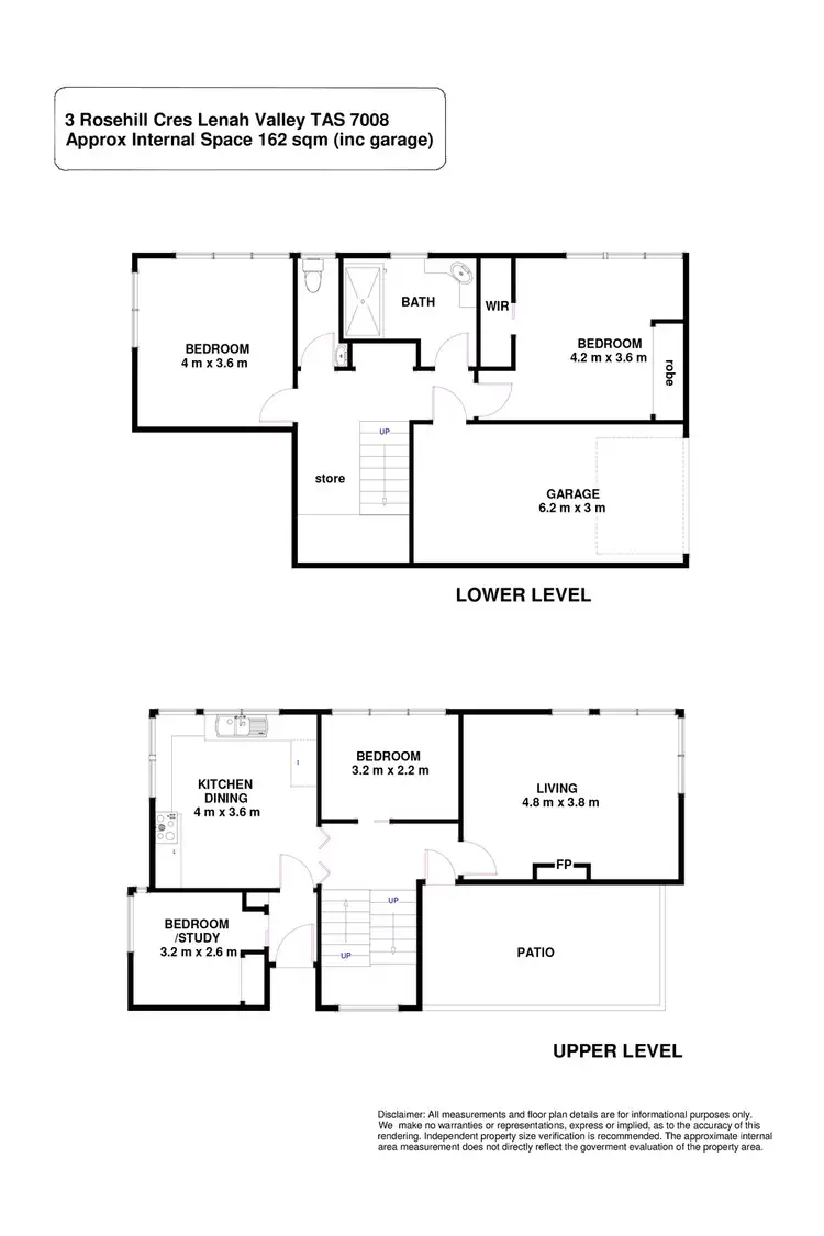 Floorplan of Homely house listing, 3 Rosehill Crescent, Lenah Valley TAS 7008