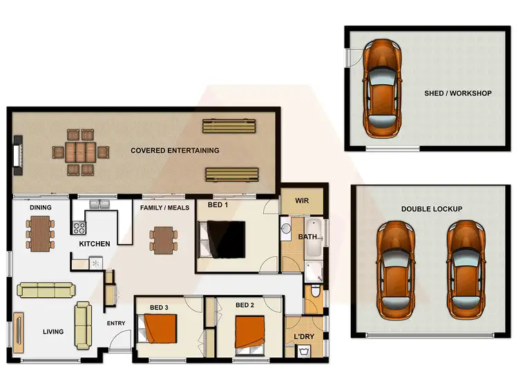 Floorplan of Homely house listing, 23 REGENCY DRIVE, Regents Park QLD 4118